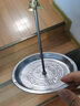 糺九盘香架可伸缩不锈钢檀香盘支架香托香座塔香香插点香器蚊香器托盘 大号带字 直径14.5cm 实拍图