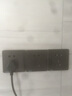 西门子（SIEMENS） 开关插座面板 墙壁暗装86型 致典系列金属黑灰色 五孔插座带双控 开关 实拍图