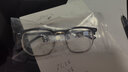 千娱斯文半框眼镜男款高颜值可配度数近视镜百搭防蓝光平光镜框架 潮酷黑银 左右眼300度 实拍图