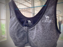 骆驼（CAMEL）运动文胸跑步瑜伽健身内衣女款针织背心 A7S1QL9117 黑麻灰 S 实拍图