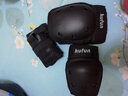 酷峰 轮滑护具套装滑板专业头盔滑冰滑雪单板成人儿童陆地冲浪板装备 6件套 黑色护具 M码（65-115斤） 实拍图