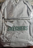 斯凯奇（Skechers）双肩包男女同款学生经典红色书包时尚大容量休闲运动旅行通勤背包 文艺绿/03WV 实拍图