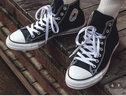 匡威（Converse）ALL star  常青款男鞋女鞋经典休闲鞋情侣鞋高帮帆布鞋板鞋学生鞋 101010 经典高帮 41.5 /8 实拍图