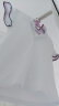 罗蒙男童短袖polo衫校服2024春夏款T恤女童 条纹白色短袖POLO衫 130 晒单实拍图