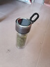 馨沐鱼迷你茶水分离拉环提环水杯双层玻璃杯小巧口袋便携男女防烫定制 【加厚中号】240ML 实拍图