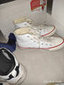 回力帆布鞋男女鞋复古透气高帮帆布鞋子男经典运动板鞋情侣休闲跑步鞋 白色(复古升级版) 44 实拍图