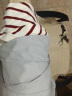 欧莎（OSA）条纹polo领针织衫女夏季23年新款小香风冰丝短袖上衣薄 红色 M 实拍图