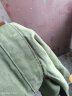 真维斯（JEANSWEST）秋季长袖衬衫外套男士工装夹克男装纯棉外搭韩版纯色大码上衣帅气 军绿色 XL【建议125-145斤】 晒单实拍图