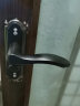 玥玛不锈钢浴室门锁无钥匙卫生间门锁洗手间门锁把手双孔距双锁舌黑色 实拍图