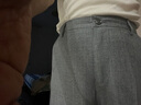 夏季薄款亚麻休闲裤高腰棉麻深裆宽松透气中年商务中老年直筒大码 中灰色 33 码=2尺6腰围 实拍图