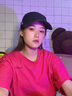 杨饰公子帽子男女韩版潮网红鸭舌帽学生休闲户外新款运动棒球帽时尚情侣嘻哈防晒帽子遮阳帽女 黑色(白字) 均码(35-59cm) 实拍图