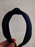 明夫人发箍韩版简约宽边布艺头饰发卡子头箍发夹发带日韩发饰品淑女百搭 蓝色 实拍图