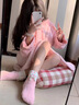 REJIP美乐蒂珊瑚绒睡衣女2024年款秋冬季大耳兔睡袍加厚长款浴袍睡裙天 美乐蒂睡袍 L【100-120斤】可穿 实拍图
