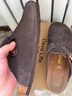Devo软木鞋男女时尚包头鞋勃肯拖鞋新品休闲外穿拖鞋3624 深棕反绒牛皮 43 （建议拍小一码） 实拍图