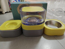 KimPets 宠物猫咪自动饮水机不湿嘴猫碗双碗猫食盆防打翻狗粮碗饭盆 香蕉黄(双碗款) 防打翻，不湿嘴(猫狗通用) 实拍图