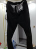 西域骆驼（VANCAMEL）休闲裤男修身直筒潮流商务西装裤男士百搭男裤 黑色  5XL  实拍图