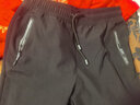 浪莎加绒运动冲锋裤女秋冬款情侣修身直筒休闲长裤跑步防风女裤子加厚 实拍图