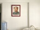 佳得雅毛主席画像领袖伟人头像中堂挂画客厅装饰画书房茶室壁画马克思 伟人2 50*65cm典雅红褐实木框 实拍图