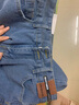 真维斯（Jeanswest）阔腿牛仔裤女秋冬季2025新款高腰宽松直筒显瘦垂感拖地裤长裤加绒 复古蓝【九分】 M 【27-28】码 实拍图