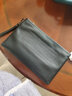 澳懿男士手包羊皮手抓包商务真皮手拿包信封包休闲大容量软包钱包 黑色款 大号【长30宽20.5厚3.5公分】 实拍图