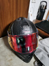 坦克摩托车头盔T127全盔国潮安全帽3C机车双镜片电动车防风男女 亚黑66公路【透明镜片+镀银镜片+头套+尾翼】 L （适合头围54-55cm） 实拍图