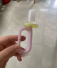 babycare婴儿360度硅胶软毛儿童牙刷宝宝刷牙神器 卡通硅胶乳牙刷训练牙刷  沃格粉 实拍图