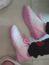 亿步仑（YIBULUN）女子粉色足球鞋儿童碎钉球鞋女TF中小学生足球训练鞋运动鞋女钉鞋 0999白粉碎丁 34 实拍图