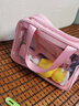 沐家（MUJIA）洗漱包便携大容量双层干湿分离透明手提包防水旅行随身收纳袋 少女粉大号 31*15*21cm 双层大容量干湿分离便携洗漱包 实拍图