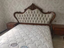 格澜帝尔（growdear）真皮床美式床欧式雕花实木双人床卧室真皮复古软包床主卧床软包床 全实木床头柜 实拍图