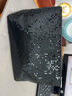 ToMill随身化妆包女便携收纳包手抓包精致小包大容量口红包月事包晚宴包 摩登女郎-黑色 实拍图