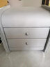 澳黛丽 简约现代皮艺床头柜 现代卧室抽屉储物柜 环保床头柜 卧室床边柜 优雅黄·环保款  长47cm 实拍图