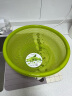 茶花洗菜篮子沥水篮塑料加厚滤水筛厨房客厅水果盆篮洗菜盆 34cm绿色 实拍图