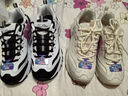 斯凯奇女款D'lites绑带时尚复古熊猫休闲鞋13148 白色/黑色/WBK 38 实拍图