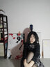 萝美酱jk制服夏季全套女生短裙学院风春秋JK裙百褶裙裙子半身裙套装显瘦 极夜格裙+长袖衬衫+领结 M 【建议95-105斤】 实拍图