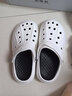 回力室外洞洞鞋男士不易滑沙滩鞋潮流浴室外穿凉拖鞋HL02291白色39码 实拍图