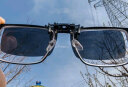 趣行上翻式偏光夹片太阳镜 防强光汽车驾驶太阳镜近视夹片 男女通用 实拍图