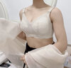 雅黛俪内衣女文胸无钢圈大胸显小全罩杯薄款胸罩收副乳聚拢蕾丝大码乳罩 醇黑 85C /38C 实拍图