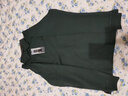 吉普（JEEP）t恤男长袖polo翻领棉质商务休闲男装体恤衫打底上衣6065 墨绿 L 实拍图