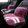 百冉皮毛一体冬季纯羊毛汽车坐垫长毛无靠背座垫真毛车垫单片方垫毛垫 前排一片+1个腰靠灰色 其他车型留言车型(95%车型可用) 实拍图