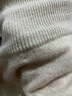 GOBI戈壁秋季高领双翻领短款毛衣长袖女士打底针织衫 米白色02B L 实拍图