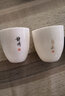 极素茶杯德化羊脂玉功夫茶具小茶杯白玉陶瓷泡茶杯子薄胎白酒杯带字禅意家用客厅个人品茗杯主人杯单杯 黑字凝香杯-静修 实拍图