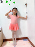 艾舞戈儿童舞蹈服夏季练功女童跳舞衣幼儿园宝宝连体芭蕾舞裙中国舞服装 【升级】藕粉-短袖 130 码 高110-120cm重38-48斤 实拍图