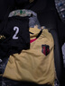 KELME /卡尔美定制足球服男套装比赛透气短袖V领组队服印字印号球衣 黄黑 XL 实拍图