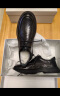 森达（SENDA）休闲皮鞋男秋季新款商场同款简约复古系带平底单鞋1LH01CM3 黑色 42 晒单实拍图