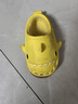 LATE TIME儿童棉拖鞋秋冬女童室内静音防水防滑棉拖鞋家居亲子宝宝鲨鱼棉鞋 黄色 内长15cm 【150】适合脚长约14cm 实拍图