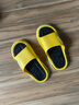 唯继大童拖鞋夏季男童男孩防滑家用居家潮流时尚外穿户外儿童凉拖鞋男 118【黄色】新色系 34-35 （适合脚长21cm） 实拍图