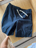 无印良品 MUJI 男式 棉水洗府绸 短裤休闲短裤男款夏季纯棉全棉AED14A2S 烟熏蓝色 S 实拍图