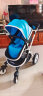 威可迪（Wikider） 婴儿推车婴儿车可坐可躺 双向高景观大轮避震新生儿童宝宝手推车 天蓝色带提篮 实拍图