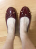 reemoor睿慕单鞋2025秋冬低跟圆头平跟浅口女鞋低帮软底纯色单鞋子 酒红色 38 实拍图