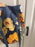 AODAISI包包女新款大容量水桶包时尚手提包休闲百搭单肩斜挎包 蓝色花朵 实拍图